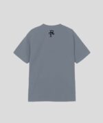 Grey Oversized Round Neck T-shirt - Image 2