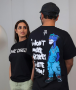 Black Oversized Round Neck T-shirt - Image 4