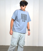 Grey Oversized Round Neck T-shirt - Image 3