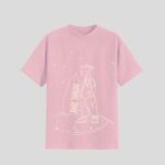Pink Oversized Round Neck T-shirt