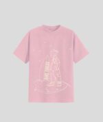 Pink Oversized Round Neck T-shirt