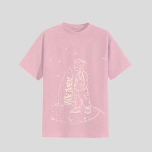 Pink Oversized Round Neck T-shirt