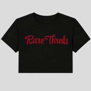Rare Threds Crop Tee – Black Edition