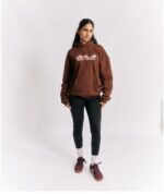 Brown Embroidery Hoodie - Image 3