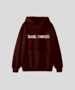 Acid-Wash Puff Print Hoodie