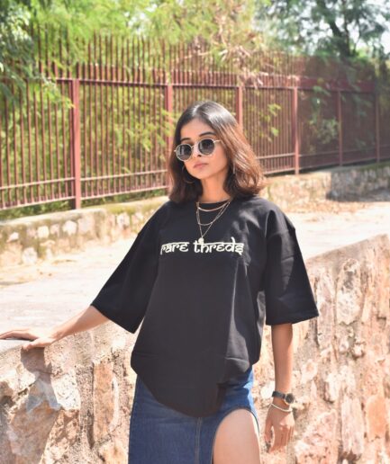 Desi Landmarks Oversized Tee Black